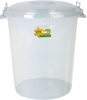 50lt Locked Bin- Clear