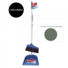 Comfy Clean Long Handle Dust Pan & Brush Blue 12