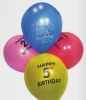 Pennine 12 Happy 5th Birthday Balloons