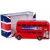 Souvenir Die Cast Metal Red Bus Money Bank