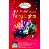 40 Fairy Lights With Colour Bulbs (75690)