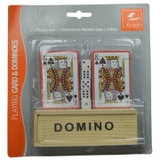 Knight Playing Card & Dominoes