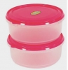 Saklama Round Plastic Food Container Pack Of 2