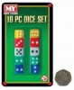 My Home Casino 10pc Dice Set