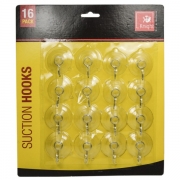 16pk Suction Hooks