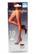 NYLONS TIGHTS 10 DENIER LYCRA S/M BLACK