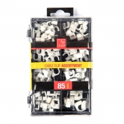 85pc Cable Clip Assortment