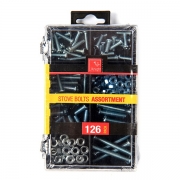 126pc Kit Stove Bolts Asstd