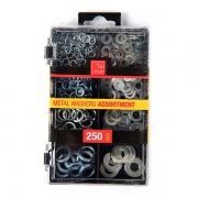 250 Pc Kit Metal Washers Assortment