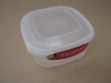 0.6L SQUARE FOOD CONTAINER CLEAR