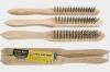 Tool-Tech 3pc Wooden Steel Wire Brush