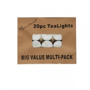 2pc White Tealite Candles