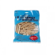30pc Large Wooden Pegs