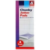 4 Chunky Jotter Pads 40 Sheets