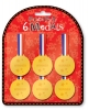 6 X Plastic Medals