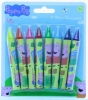 Peppa Pig 8pk Chunky Crayons On Blis
