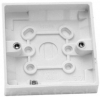 1 Gang 25mm White Pattress Box - Status - 1 Pk - I