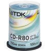 Tdk *t18773* Cdr80 Cb100 Spindle 100pk 52x *pri