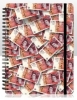 Fifty Pound Note Spiral Bound Notepad 12