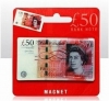 Fifty Pound Note Epoxy Magnet With Backin
