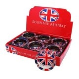 Union Jack Ashtray Glass In Display Box