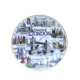 Historical London Collage Plate 20cm Wind