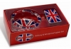 Union Jack Windproof Lighter & Glass Ash tray