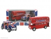 Bus & Union Jack Mini Pull Back Die Cast