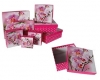 Ootb - Pink Gift Boxes With Orchid Decor 8 Set