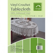 Vinyl Crochet Table Cover 60x90in