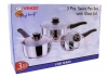 3pc Prof Saucepan Glass Lids - 16/18/20cm