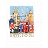 London Collage Rectangle Magnet