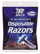 Twin Blade Disp Razors 18p