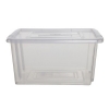 Whitefurze Small Storage Box With Lid 20L