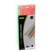 Stripy Flexible Straws 250 Pack