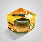 Orange & Jasmine Scented Pot Candles