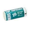 Essential Tuffy 7l Compostbl Liners Rll 20 390mm