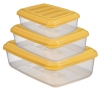 3 Pc Food Container:rectangular