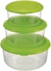 3 Pc Food Container:round