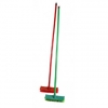 Hard Angled Broom With Wooden Stick