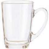Morning Mug 32cl Clear pk6