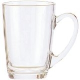 Morning Mug 32cl Clear pk6