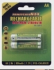 2pk Rechargeable Aa