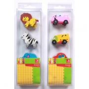 Knight 4pc Erasers