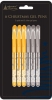 6 Gold & Silver Gel Pens
