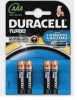 Duracell Aaa Turbo Battery - 4 Pack