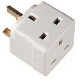 2 Way 13 Amp Unfused Adaptor 10pc